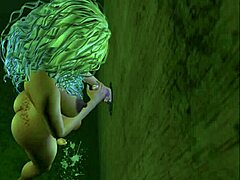 Glory Hole in Cartoon Anime Style