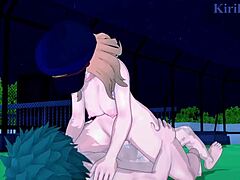 Camie Utsushimi Itsuka Kendo ja Izuku Midoriya intensiivisessä creampie-seksissä hentai