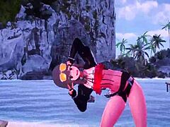 why is konosuba character having sex in bikini?