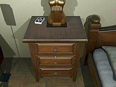 i escape the sex doll's room by riding her big tits