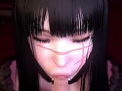 Why is Chainsaw Man chained in this hentai bondage?