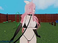 catgirl undergoes training by master with anal, blowbang, and creampie leading to moans and squirting