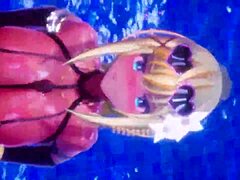 why is konosuba character having sex in bikini?