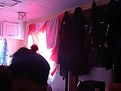 that canadian slut gives a deepthroat blowjob, swallowing a huge load of cum