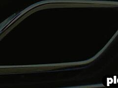 Perfect brunette Alexandra Tyler exposes nice boobs in outdoor shoot