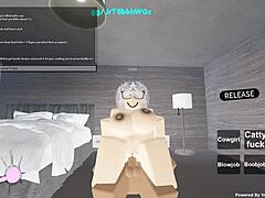 Big black cock fucks whore's ass in missionary position.