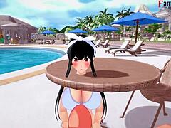 Yor Forger Spies in Bikini Pool Sex!