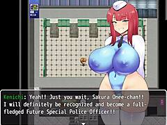 My friends appear with nipple piercings in ntr police ruri and sakura part 5