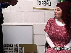 candy bar stealing milf got busted and fucked hard in office