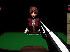 X Roulette 3 Teen Cartoon Gets Wild Cum Blast on Table