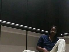 Black beauty gets off in the elevator in The Devil's Playground