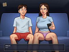 Big Tits Cowgirl Rides Hard in Summertime Saga Game