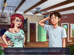 Dive into summertime saga 64 with cartoon characters and homemade anime adventures.