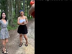 friends get wild with outdoor car sex