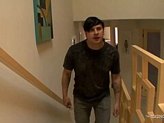 Titty fuck excites brunette for plowing 😈