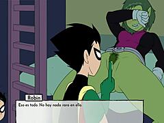 Kitten Cheats! Starfire's Anal Beast Girl Touched, Raven Next in 18Titans Ep3!