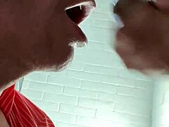 On FRIDAY, he GAGS in the toilet.