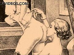 What secrets hide in these vintage erotic sketches?