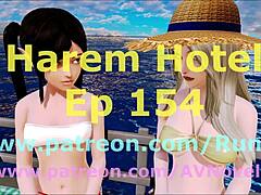 In harem hotel 154, the anime hentai unfolds.