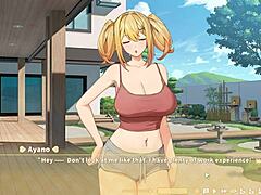 Summer Clover in harem hentai BDSM session with footjob