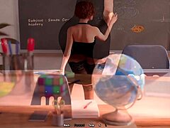 Пялюсь на огромную задницу учительницы в классе, ой, прости!