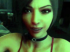 ada wong infected by d-virus in cartoon parody