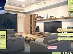 Summer Clover in harem hentai BDSM session with footjob