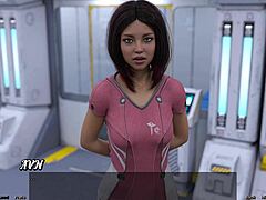 תקועים בחלל 91 - מילף עם ציצים גדולים מתמתחת בתלבושת משחק פרועה