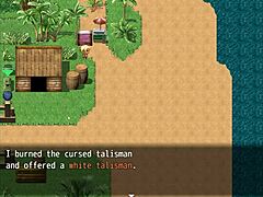 Tanned girl natsuki in hentai game photoshoot massage