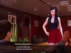 In fashion business, employee shows ass to her boss in episode 1 scene 86