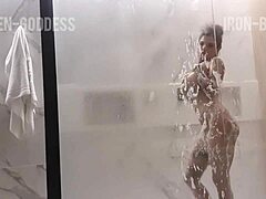 Beautiful couple enjoys hot shower and hot sex