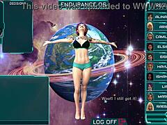 Beautiful women in a space adventure in a Hentai game