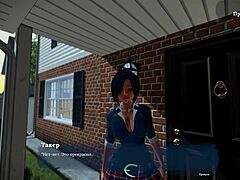 Complete gameplay my sexy neighbor part 1 with panties big tits bra slut cartoon 3d nude shower.