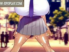 Slutty Airi 2, big-breasted cartoon hottie, drives studs wild with desire.