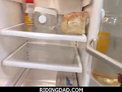 RidingDad - Hijastra asiática Ember Snow anhela la polla enorme de su padrastro