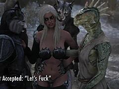 Adventures of skyrim slut continue in part 2