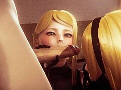 Damn, banging the twins from Nier Automata in 3D hentai!