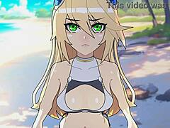 Blazblue hentai uncensored beach fucking