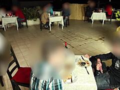 Public humiliation and a huge cock in a restaurant