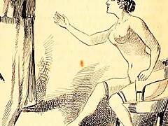 Vintage Erotic Drawings Unleash Raw Passion.