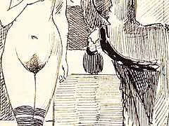Vintage Erotic Drawings Unleash Raw Passion.