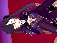 Mona's new gameplay in Hotel of Love Genshin Impact