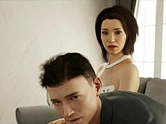 3D animated game with upskirt views and hot stewardess