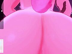 Bunny vtuber dominates with massive futa cock intensely