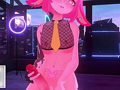 Futa cock domination with a sexy bunny VTuber