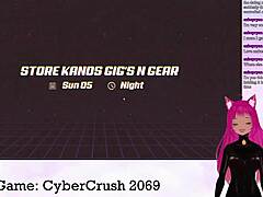 Vtuber Lewdneko Plays Cybercrush 2069 Part 1 With Big Tits 😘
