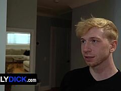 Older stepfather gives rough anal to young stepson
