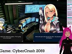 Vtuber Lewdneko Plays Cybercrush 2069 Part 1 With Big Tits 😘