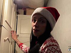 christmas pantry creampie with stepmom