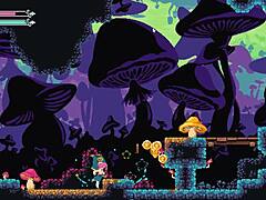 hot monster girl femdom drains his balls in flip witch pixel